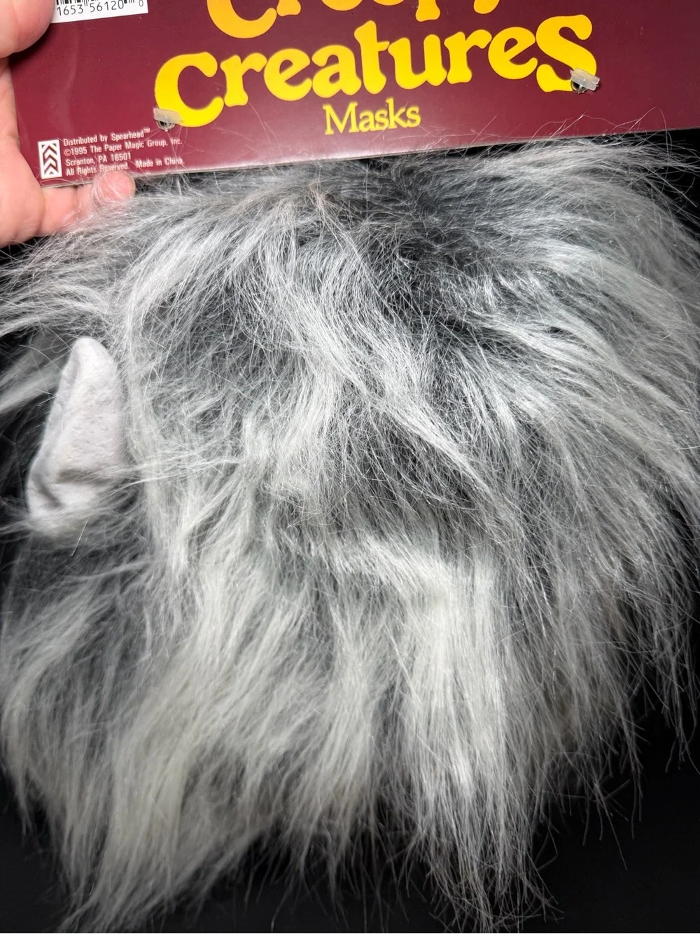Vintage Werewolf Mask Grey 1995